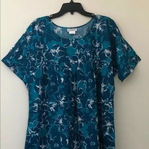 CW Classics Women’s Ruffle Dress Blue XL New